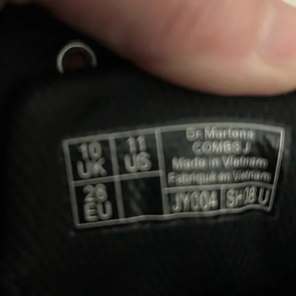 DR Martens  Combs J Kids Boots New without tags Black 11 - Picture 7 of 7